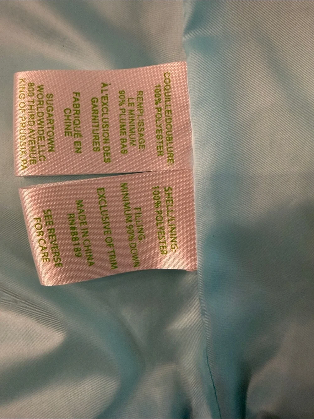 Lilly Pulitzer Puffer Down Jacket Carolena Ikat Blue Island Exotic size Small